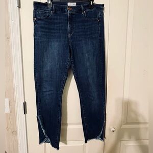LOFT Women's Dark Wash Cropped Jeans